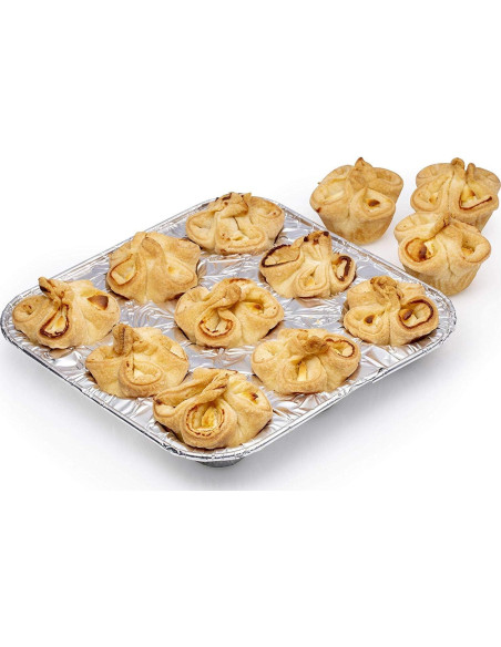 Bandejas de Aluminio Desechables Diplastible para Muffin 12 Pzas Bandejas de Aluminio Desechables Diplastible para Muffin 12 Pzas