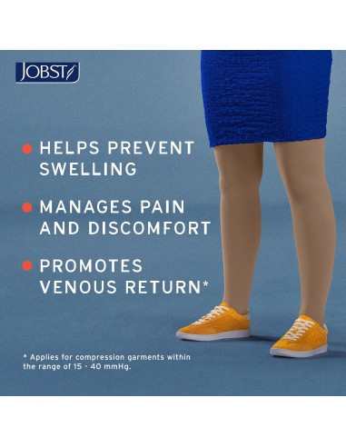 Calcetines de compresión JOBST Relief hasta la rodilla 15-20 mmHg Beige