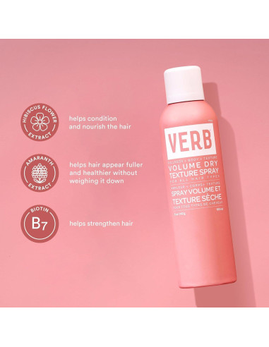 Spray Texturizante Seco VERB 47.3 ml - Aumenta Volumen y Textura