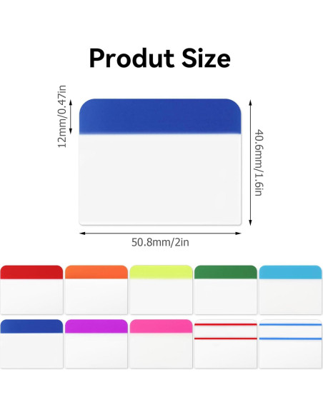 600 Pestañas Adhesivas Tecreddy 5.08 cm Multicolor Reposicionables 600 Pestañas Adhesivas Tecreddy 5.08 cm Multicolor Reposicionables