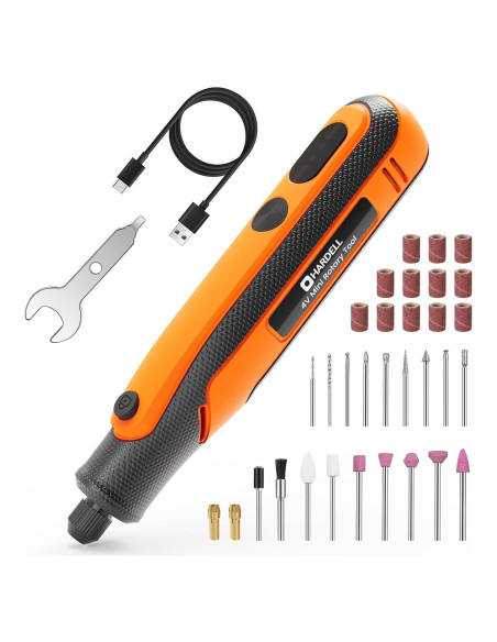 Herramienta Rotativa Cordless HARDELL 4V con 32 Accesorios Herramienta Rotativa Cordless HARDELL 4V con 32 Accesorios