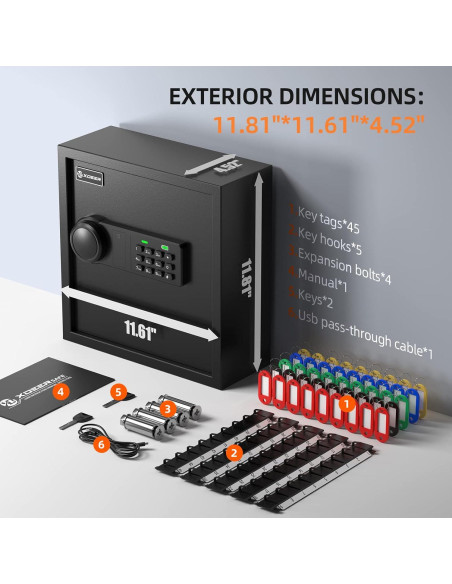 Caja de Llaves Electrónica XDeer 45 Claves con Luz LED Caja de Llaves Electrónica XDeer 45 Claves con Luz LED