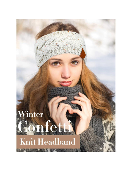 Diademas Calentadoras de Oídos Geyoga 7 Pcs Tejidas Invierno Diademas Calentadoras de Oídos Geyoga 7 Pcs Tejidas Invierno