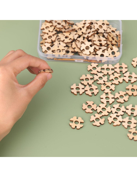 Botones de Pom Pom de Madera YeyeCyrilze 100 Pcs 2cm Botones de Pom Pom de Madera YeyeCyrilze 100 Pcs 2cm