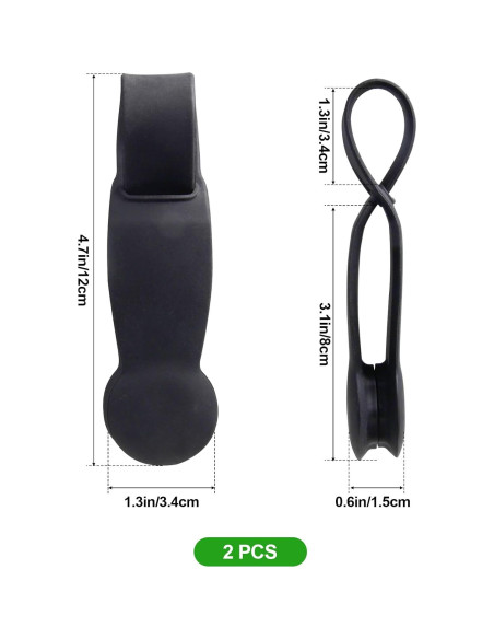 Clip de Toalla Magnético KIBBEH 2 Pack Silicona Negro Clip de Toalla Magnético KIBBEH 2 Pack Silicona Negro