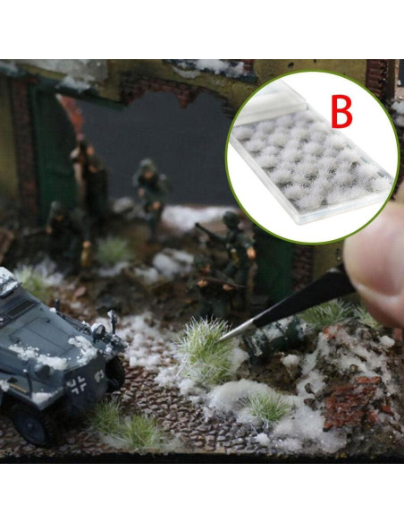 Grama Tufts Blanca Almencla 39 Piezas para Escenografía Miniatura Grama Tufts Blanca Almencla 39 Piezas para Escenografía Miniatura