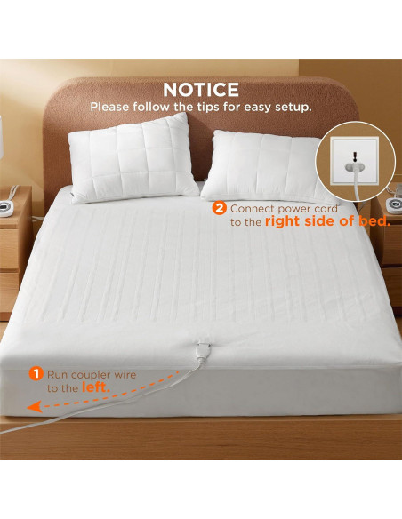 Cubre Colchón Calefactable Bedsure Queen 10 Niveles Calor Cubre Colchón Calefactable Bedsure Queen 10 Niveles Calor