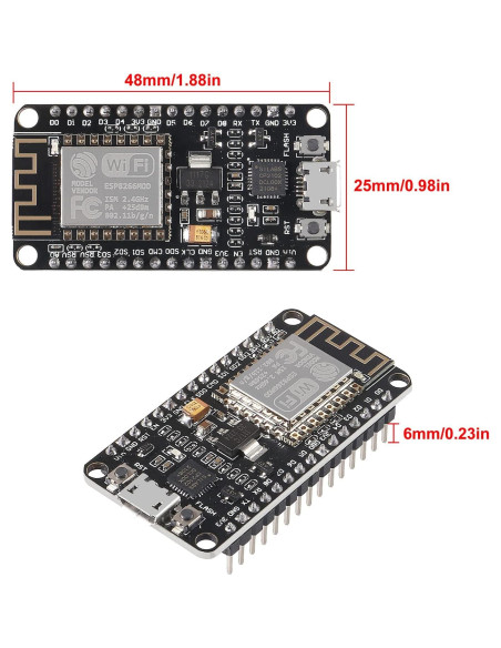 3 Placas de Desarrollo NodeMCU ESP8266 ESP-12F WiFi DORHEA 3 Placas de Desarrollo NodeMCU ESP8266 ESP-12F WiFi DORHEA