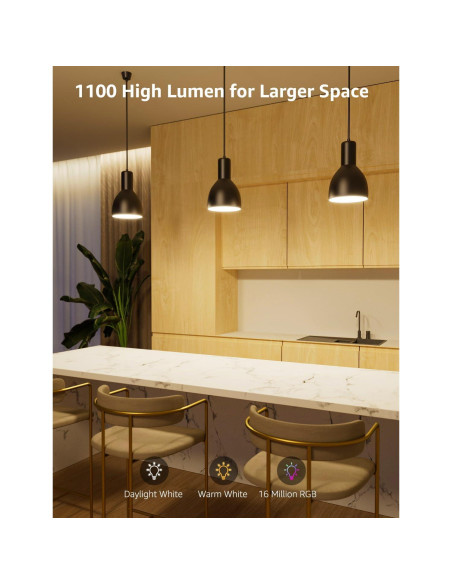 Bombillas Inteligentes Lepro B2 AI - 1100LM RGBWW, Paquete de 2 Bombillas Inteligentes Lepro B2 AI - 1100LM RGBWW, Paquete de 2