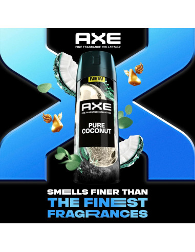 Desodorante Spray Corporal AXE Coco Puro 113 g - 72H Frescura