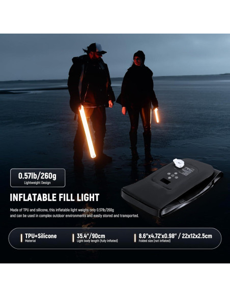 Luz LED Portátil NEEWER 21W Bi Color 90cm 1300Lux Recargable Luz LED Portátil NEEWER 21W Bi Color 90cm 1300Lux Recargable