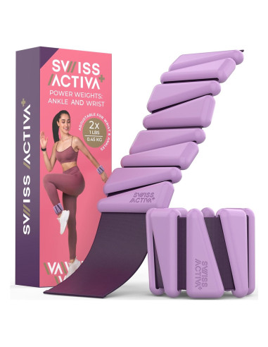 Pesas para Muñecas y Tobillos Swiss Activa+ 0.45kg Ajustables