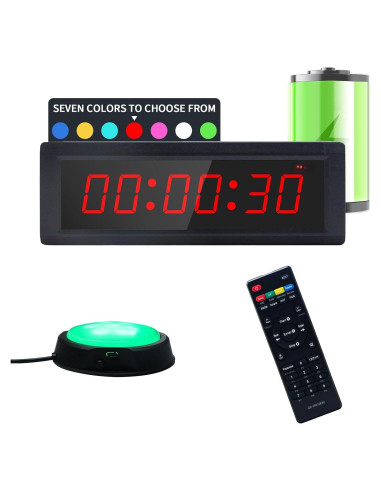 Temporizador Digital de Gimnasio GAN XIN GC-1.5T6RGB, LED RGB