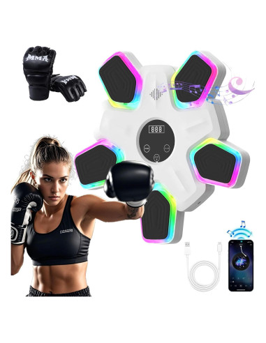 Máquina de Boxeo Musical UTFFEDY con Guantes y Bluetooth 2025