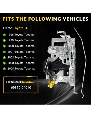 Actuador de Pestillo de Puerta Delantera Derecha Gledewen para Toyota Tacoma 1998-2004