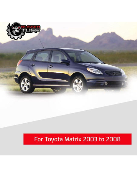 Espejo lateral izquierdo Rugged TUFF para Toyota Corolla 2003-2008 Espejo lateral izquierdo Rugged TUFF para Toyota Corolla 2003-2008