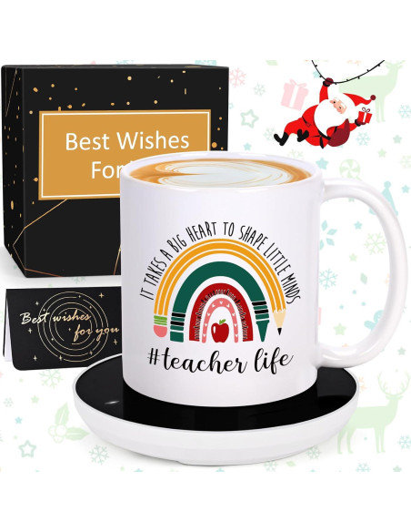 Calentador de Taza de Café LiqCool 11 Oz con Taza Motivacional Calentador de Taza de Café LiqCool 11 Oz con Taza Motivacional