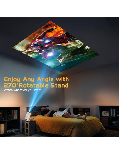 Proyector TMY 1080P WiFi y Bluetooth, Licencia Netflix, 1.27kg Proyector TMY 1080P WiFi y Bluetooth, Licencia Netflix, 1.27kg