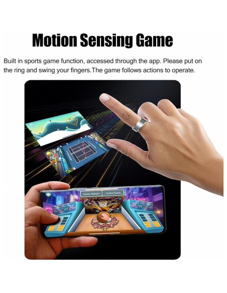 Anillo Inteligente Qjijolz R5 para Monitoreo de Salud IP68 Anillo Inteligente Qjijolz R5 para Monitoreo de Salud IP68