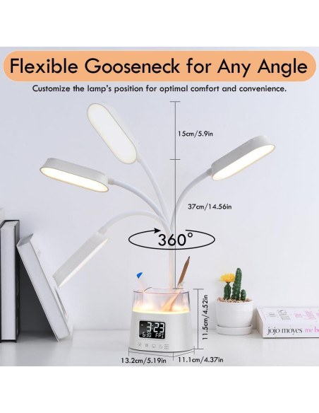 Lámpara de Escritorio LED WILIT W49A con Soporte y USB Lámpara de Escritorio LED WILIT W49A con Soporte y USB