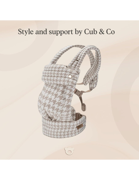 Portabebés Ergonómico Cub & Co Houndstooth 4 en 1 Ajustable Portabebés Ergonómico Cub & Co Houndstooth 4 en 1 Ajustable
