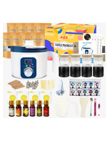 Kit para Hacer Velas Aromáticas KQU ZNJG-1.8 1kg
