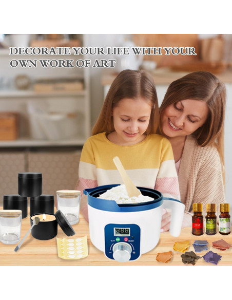 Kit para Hacer Velas Aromáticas KQU ZNJG-1.8 1kg Kit para Hacer Velas Aromáticas KQU ZNJG-1.8 1kg