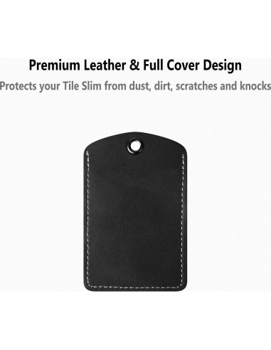 Funda de Cuero Geiomoo para Tile Slim 2024/2022/2020 - Negro