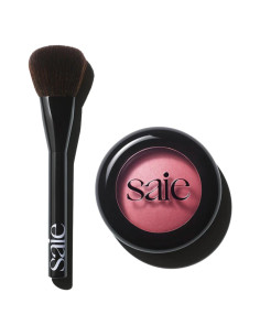 Dúo de Rubor Horneado SuperSuede Saie en Grazie y Brocha Vegana