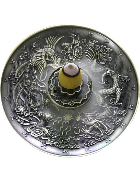 Soporte para Incienso OTOFY Dragón Fénix 10.16 cm Decoración Soporte para Incienso OTOFY Dragón Fénix 10.16 cm Decoración