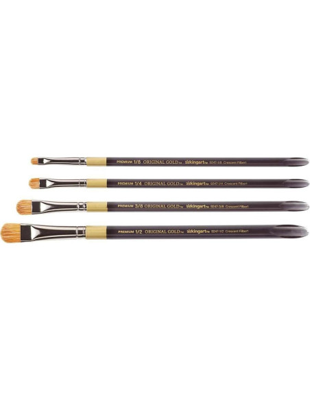 Set de Pinceles KINGART B-095 4 Piezas para Acrílico y Óleo Set de Pinceles KINGART B-095 4 Piezas para Acrílico y Óleo