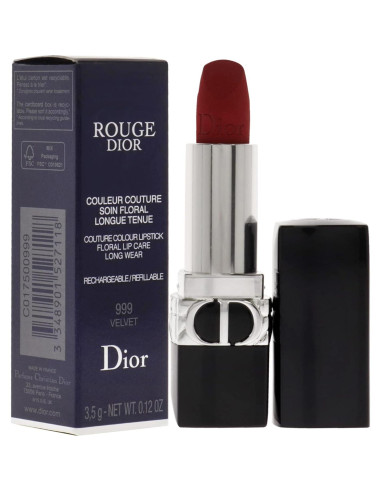Labial Rouge Dior Christian Dior 999 Terciopelo 3.4 g