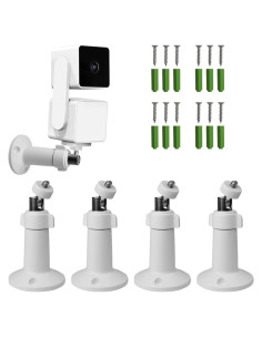 Soporte de pared GROLEBO para Wyze Cam Pan V3 - 4 Piezas