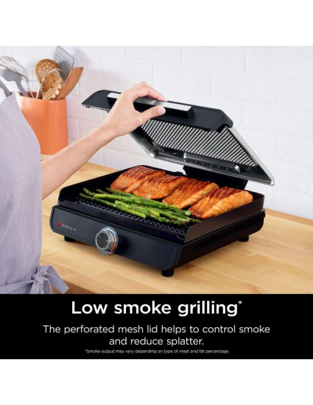 Parrilla Interior Ninja Sizzle GR100 Sin Humo 260C 14" Parrilla Interior Ninja Sizzle GR100 Sin Humo 260C 14"