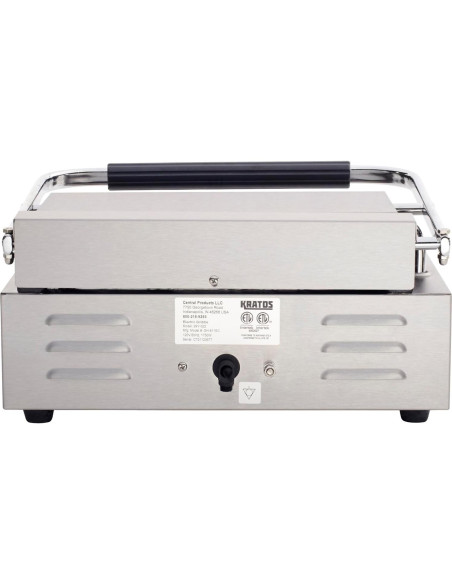 Grill Eléctrico Panini Kratos 29Y-022 35.56x22.86cm Acero Inoxidable Grill Eléctrico Panini Kratos 29Y-022 35.56x22.86cm Acero Inoxidable