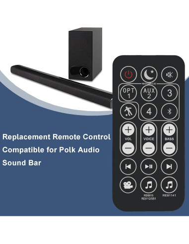 Control Remoto Reemplazo Polk Audio Surroundbar Signa S2