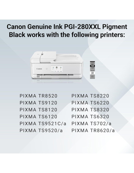 Tinta Negra Pigmento Canon PGI-280XXL Original para Impresoras Tinta Negra Pigmento Canon PGI-280XXL Original para Impresoras