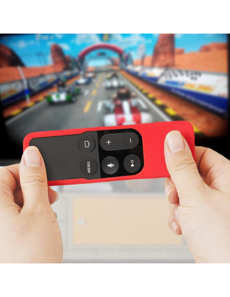 Funda de Silicona Rojo para Control Remoto Apple TV 4K/HD Funda de Silicona Rojo para Control Remoto Apple TV 4K/HD