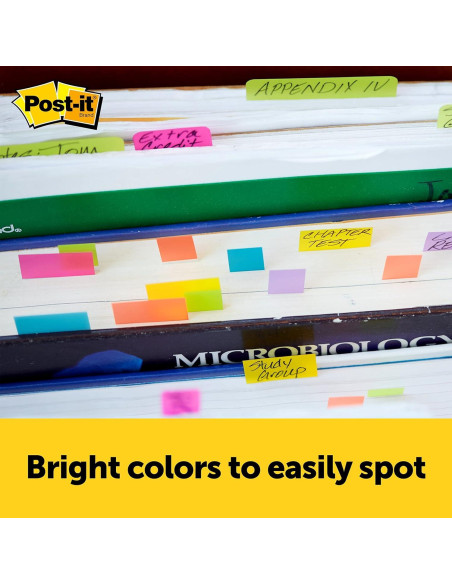 Marcadores de Página Post-it 670-5AF, Colores Fluorescentes, 1.27 x 4.45 cm, 50 Hojas, 5 Pads Marcadores de Página Post-it 670-5AF, Colores Fluorescentes, 1.27 x 4.45 cm, 50 Hojas, 5 Pads