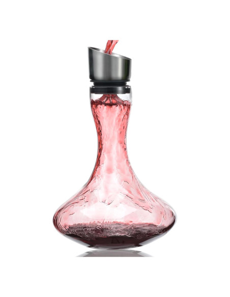 Decantador de Vino Wlasss 1300ml con Aerador y Filtro Decantador de Vino Wlasss 1300ml con Aerador y Filtro