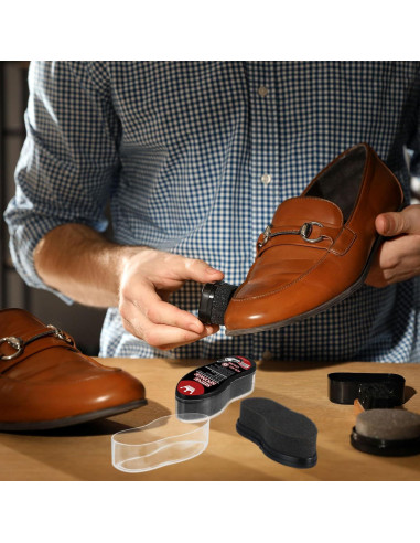 Esponjas para Brillar Zapatos Loopeer 6 Pcs Cuidado Cuero