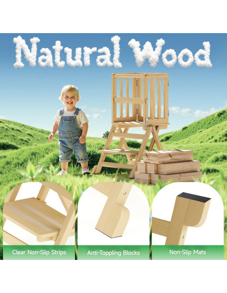 Torre Plegable para Niños GoTiling - Escalera de Aprendizaje 88.9 cm Torre Plegable para Niños GoTiling - Escalera de Aprendizaje 88.9 cm