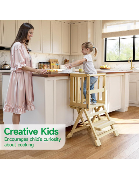 Torre Plegable para Niños GoTiling - Escalera de Aprendizaje 88.9 cm Torre Plegable para Niños GoTiling - Escalera de Aprendizaje 88.9 cm