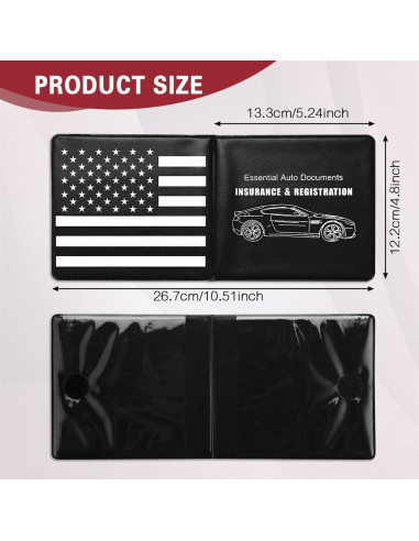 Organizador de Documentos para Auto Zufoty - Cartera Negra