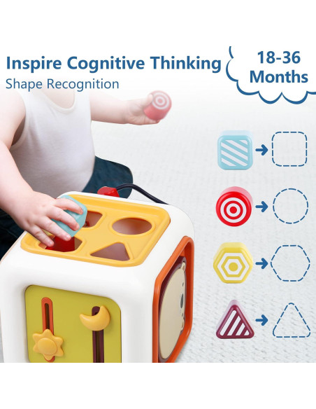 Cubo de Actividad iPlay, iLearn 6 en 1 para Bebés 0-5 Años Cubo de Actividad iPlay, iLearn 6 en 1 para Bebés 0-5 Años