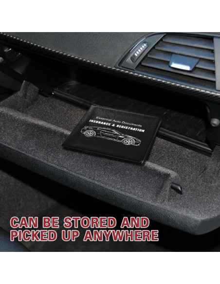 Organizador de Documentos para Auto Zufoty - Cartera Negra Organizador de Documentos para Auto Zufoty - Cartera Negra