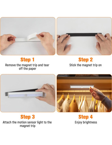 Luces LED con Sensor de Movimiento Molrebe - Paquete de 6