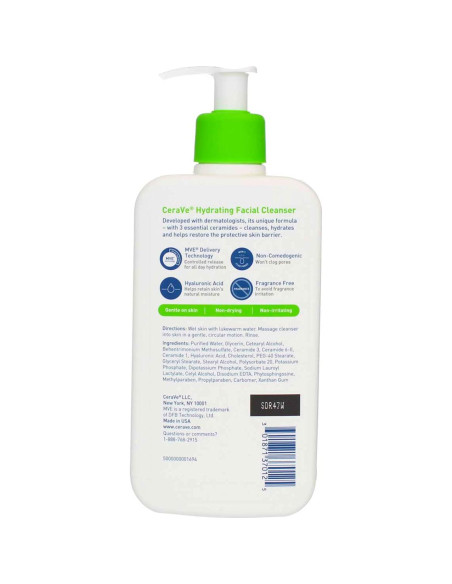 Limpiador Facial Hidratante CeraVe 355 ml (Paquete de 5) Limpiador Facial Hidratante CeraVe 355 ml (Paquete de 5)