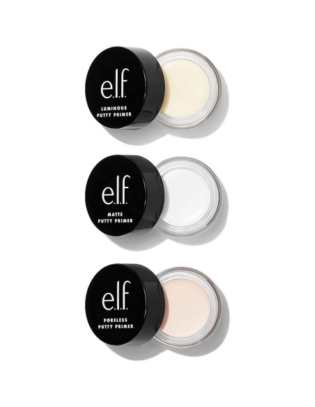 Trío de Primer Putty e.l.f. Cosmetics - 3x 4g Sin Poros, Mate, Luminoso Trío de Primer Putty e.l.f. Cosmetics - 3x 4g Sin Poros, Mate, Luminoso