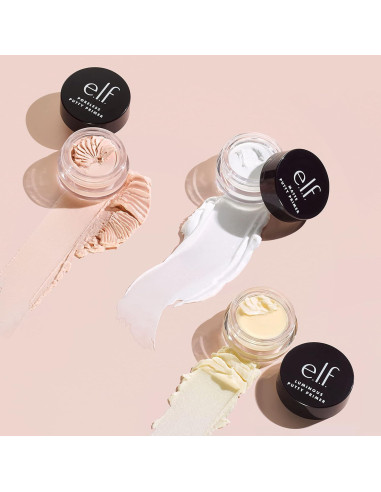 Trío de Primer Putty e.l.f. Cosmetics - 3x 4g Sin Poros, Mate, Luminoso